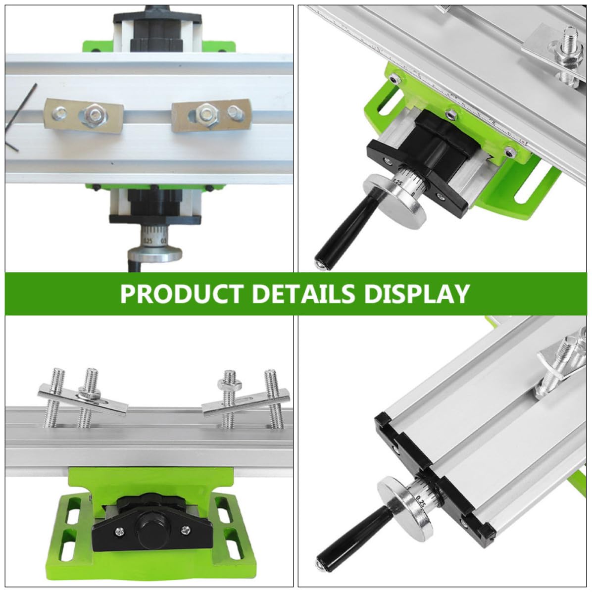 Holibanna Tavolo Verde Acciaio Design e Legato da Banco Compatto Multifunzione per Colonna Alta Efficienza Fresatrice Trapano per Officina e Laboratorio