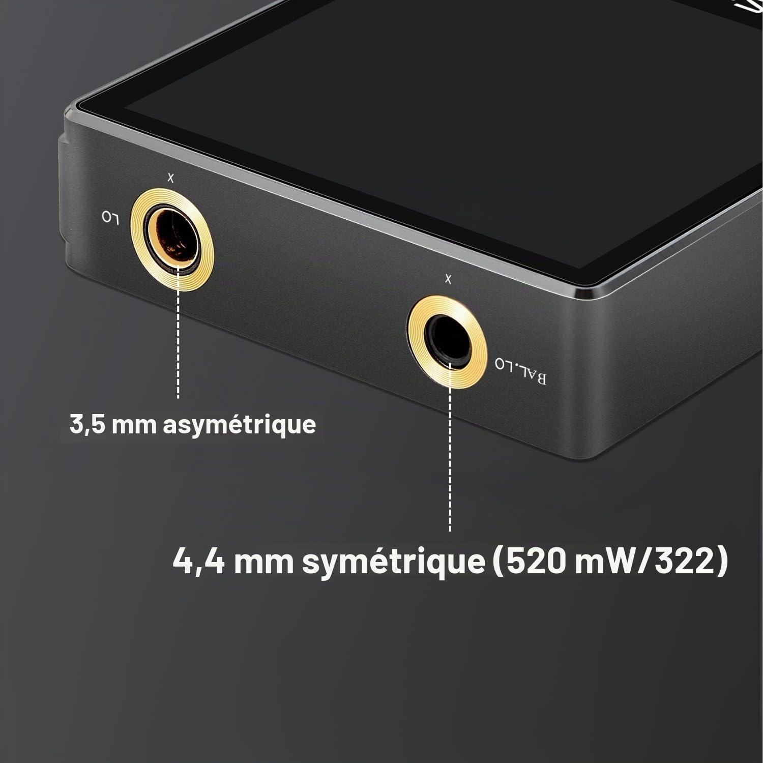 Surfans F20 Pro Lecteur de musique Android Hi-Res avec double ESS9018 DAC, DSD512, support Spotify & Tidal, Wi-Fi & BT LDAC, équilibré 4,4 mm (500 mW), extensible jusqu'à 1 To, écran tactile 2,8" MP3