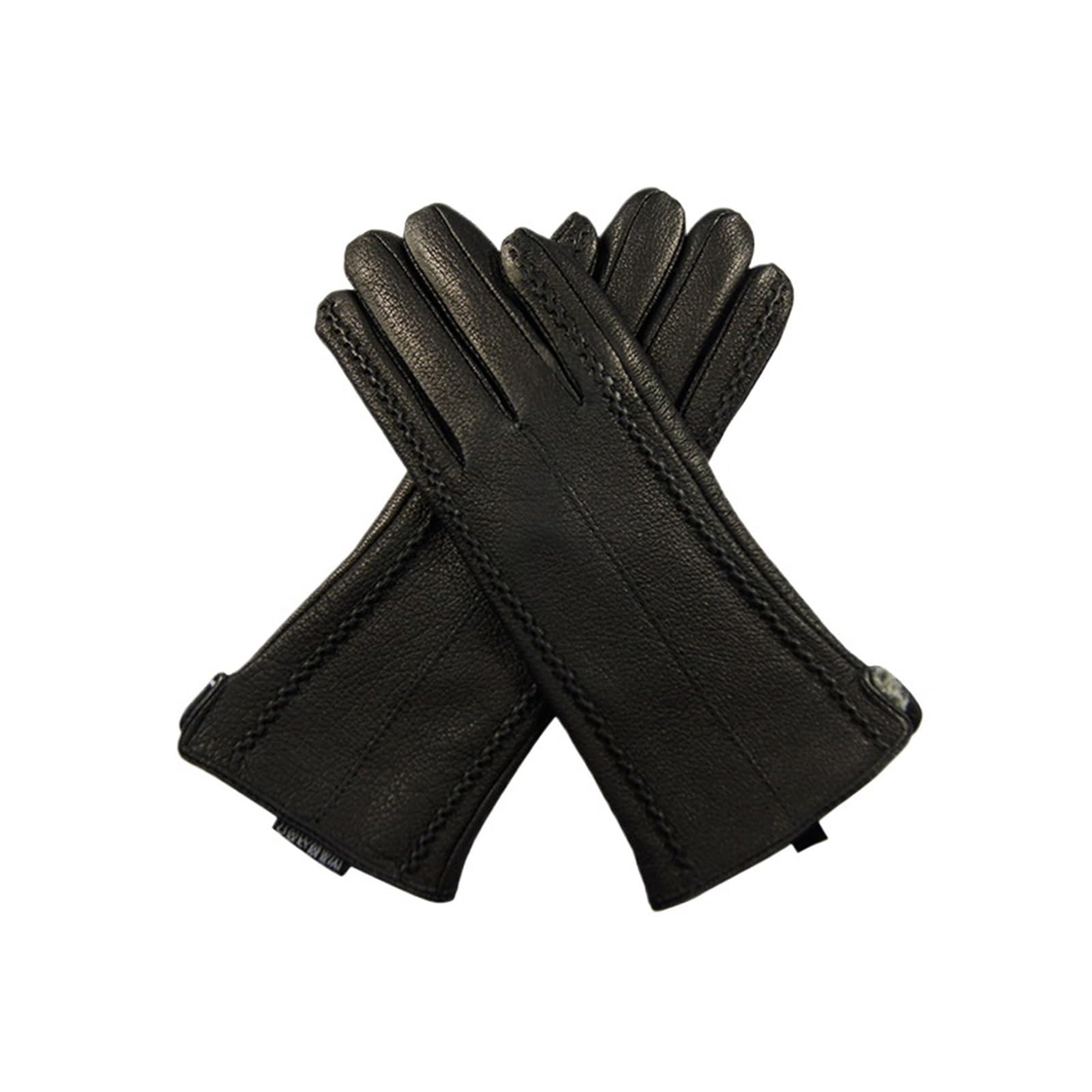 Guanti invernali da donna in vera pelle spessa e calda peluche donna morbida fodera in lana femminile guanti corti da donna