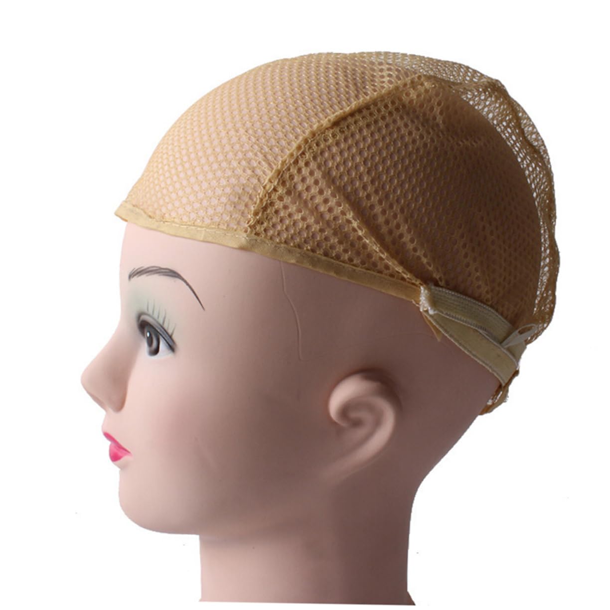 Beavorty Soft Stretchable Wig Hairnet Breathable Mesh Wig Snood Cap for Both Men Women Easy to Use Clean