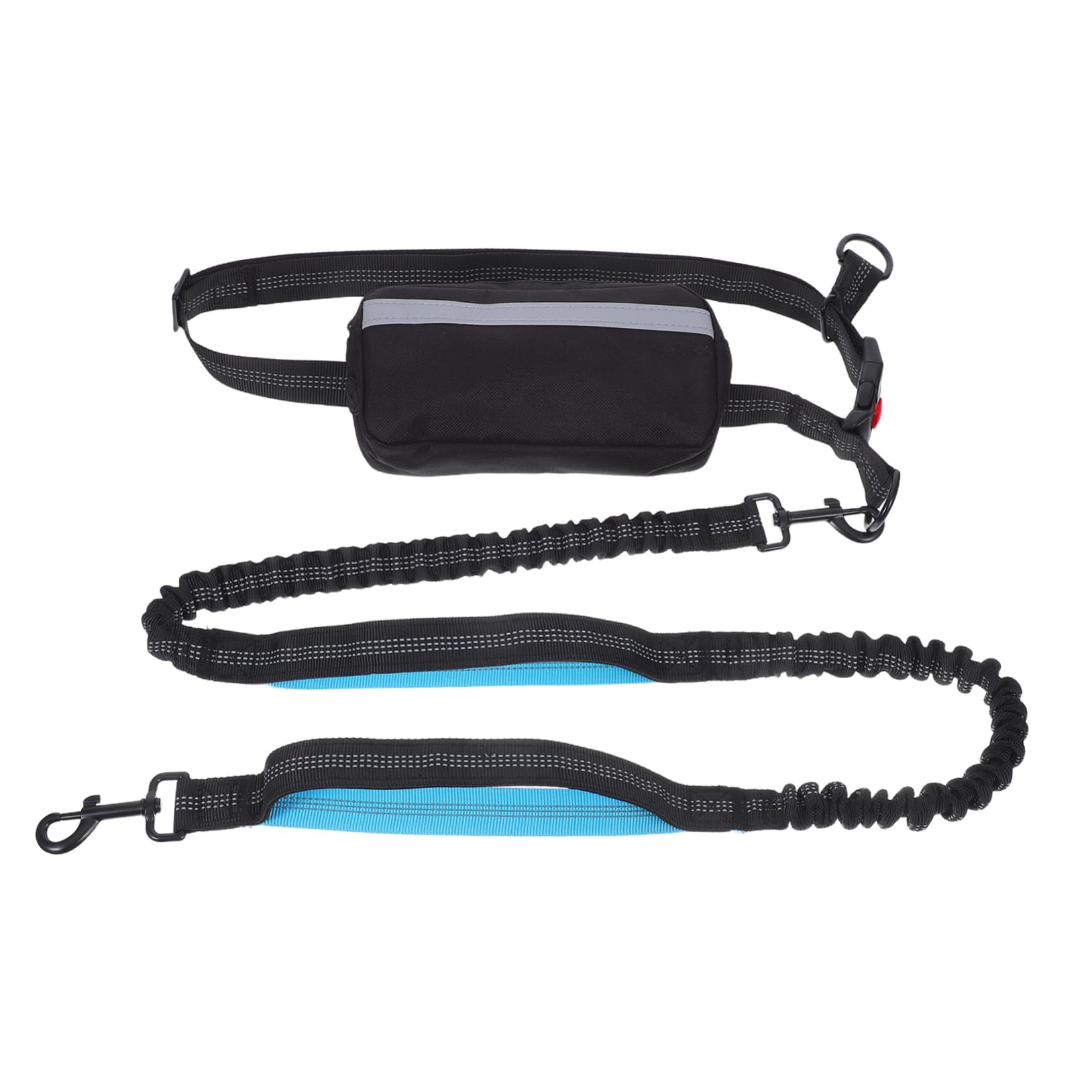 TOYANDONA Guinzaglio da Corsa per Cani Elastico Antiurto Riflettente per Sicurezza con Marsupio da Jogging per Accessori Essenziali per Passeggiate e Attività all Aperto