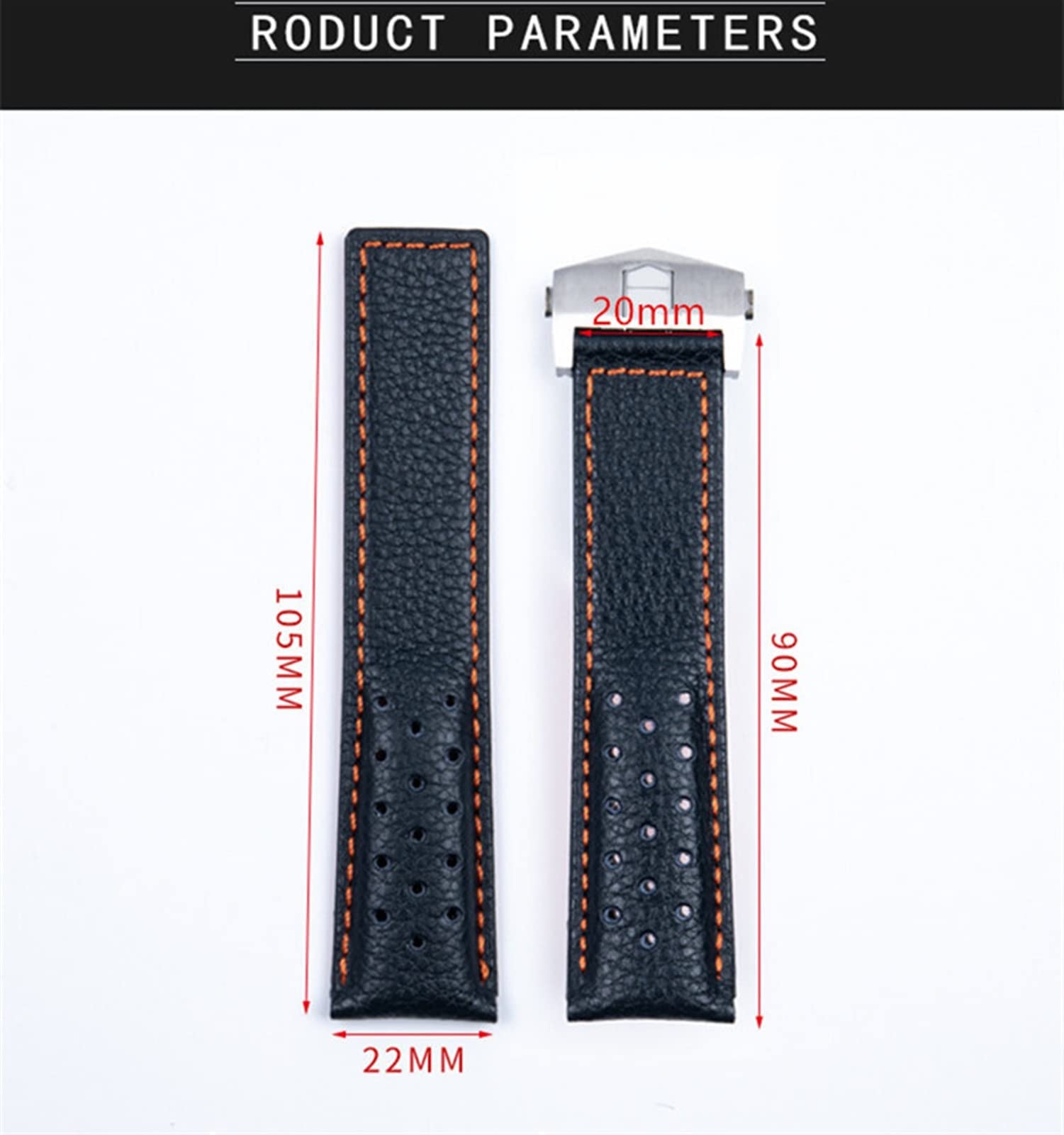 SERDAS Per TAG Per HEUER Cinturino MONACO CARRERA Cinturino Da Polso Pelle di Vitello Smerigliato Cinturino In Pelle di Qualità Del Braccialetto 22 millimetri Cinturino