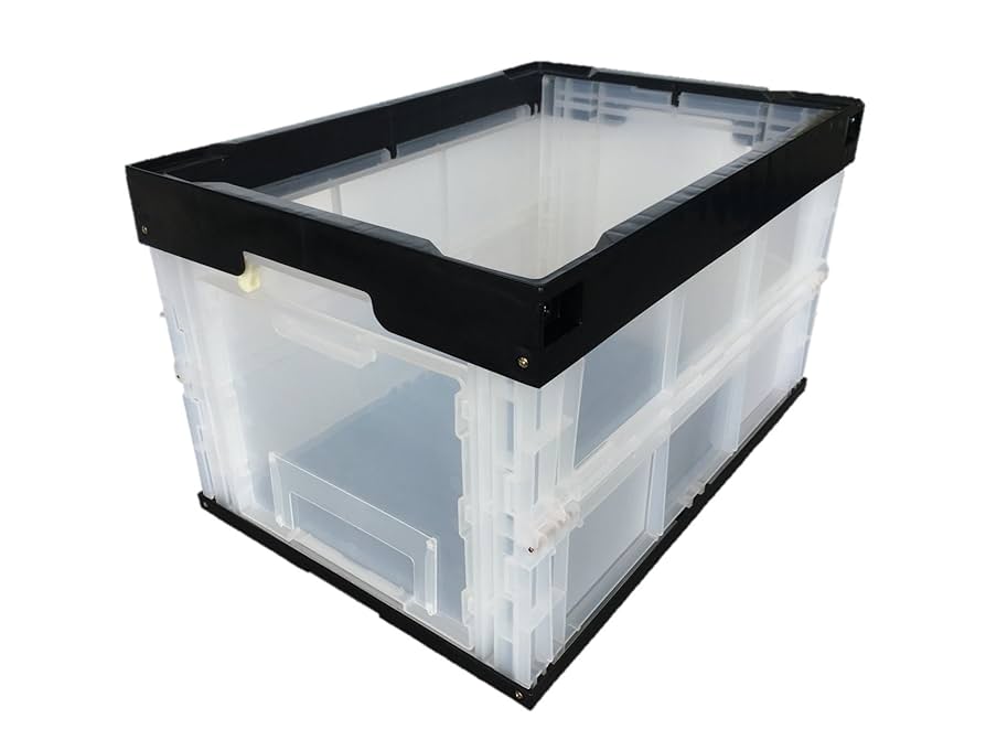 専用松本産業 折りたたみコンテナ 50L フタ付き 1面扉付き 窓付き4個セット 61rLhhNvvXL._AC_UL210_SR210,