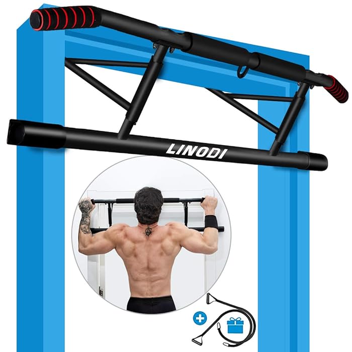 Buy LINODI Pull Up Bar for Doorway, Strength Training PullUp Bars with