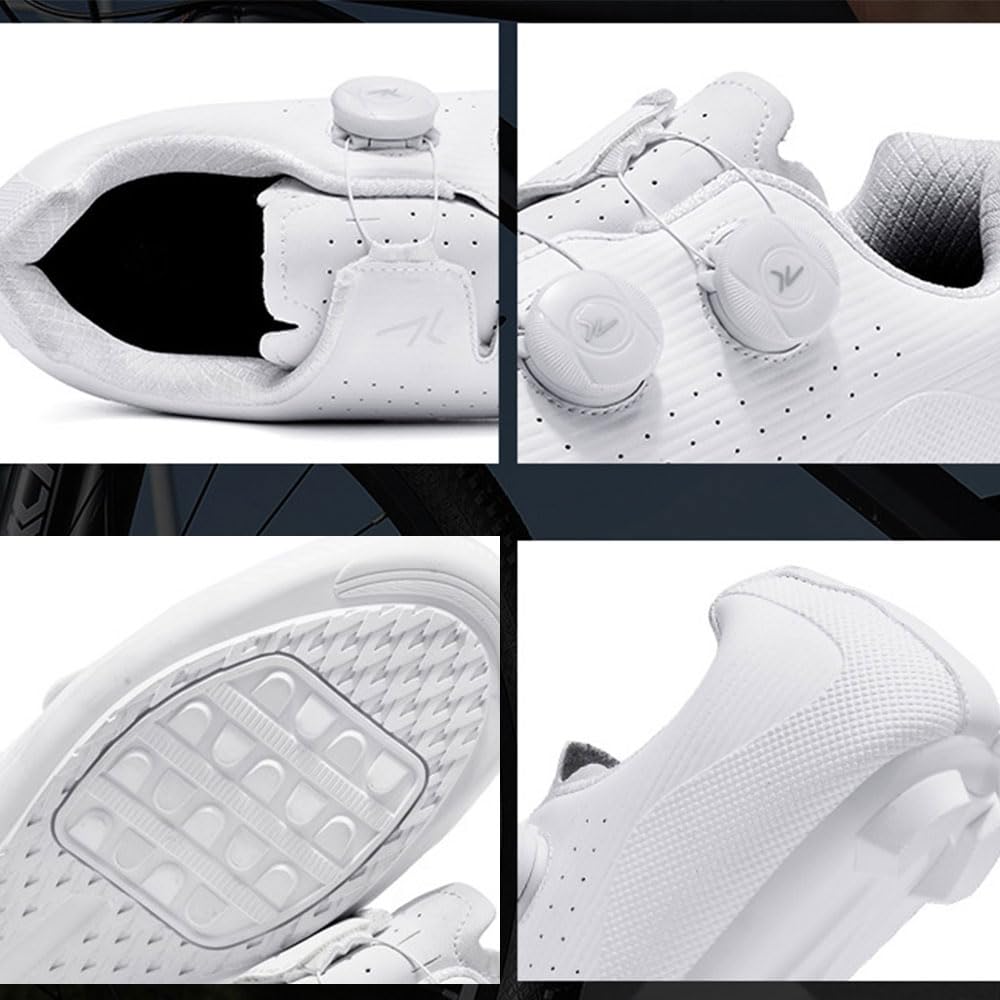 Scarpe Ciclismo Strada Uomo Senza Attacchi, Scarpe MTB Uomo Donna, Unisex Equitazione MTB da Ciclismo da Bici, Suela de Goma, 37-48 EU