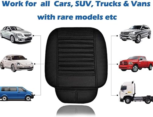 Miniatura 3 de Cojín de asiento de vehículo, 1 funda de cojín transpirable para asiento interior de automóvil, para suministros de automóvil, silla de oficina con