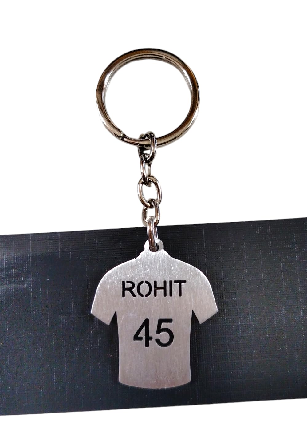 Indian Legendary Cricketer Cricket Hitman Rohit Sharma 45 Jersey Shape Hard 1mm Thick Metal Keychain Key Chain-image-31