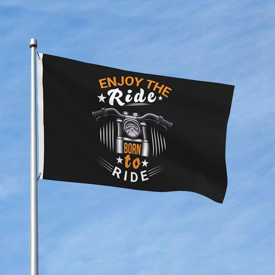Amazon.com : Enjoy The Ride To Ride Flag 3x5 Ft Outside Flag