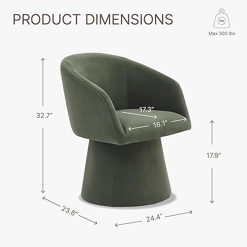 Miniatura 3 de Sillas de Comedor Giratorias Sillón de Acento Moderno Silla Lateral de Escritorio para Comedor Tocador Dormitorio Sala de Estar Sala de Lectura,
