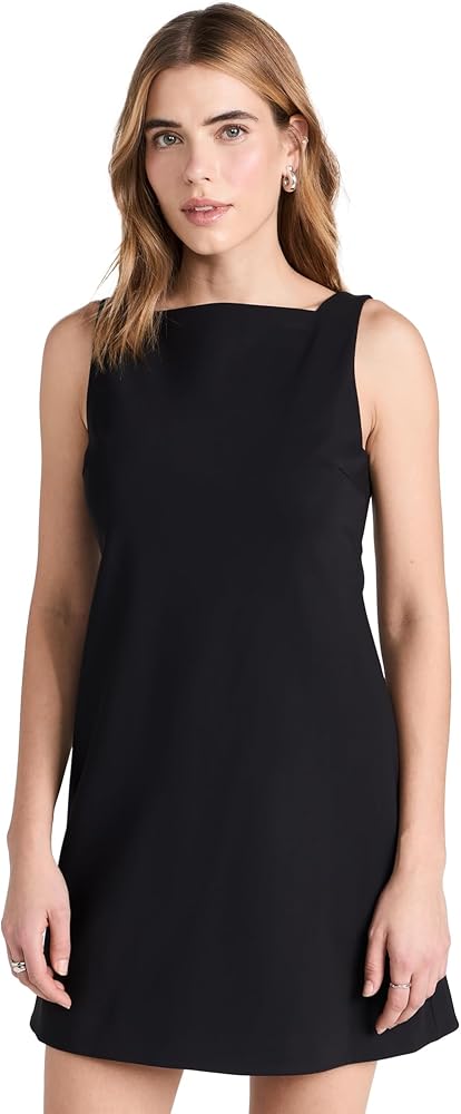 theory black mini dress Black Bustier Mini Dress with Too Close Flair main image 1
