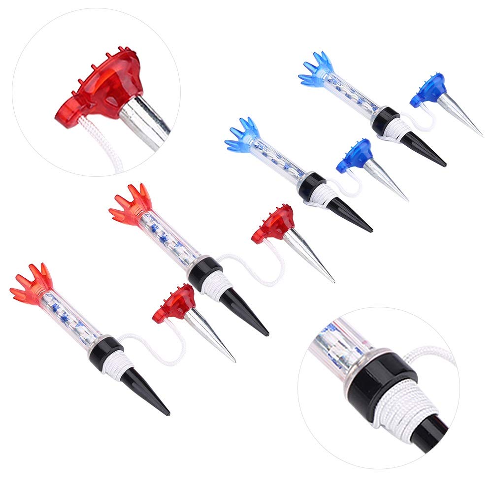 VOBOR Golf Magnet Tee - Set da Golf Magnetico in Plastica Tees, 80 Mm Strumento di Allenamento Riutilizzabile Accessorio Pratica per Golfista, Blu E Rosso, (4 Pezzi)