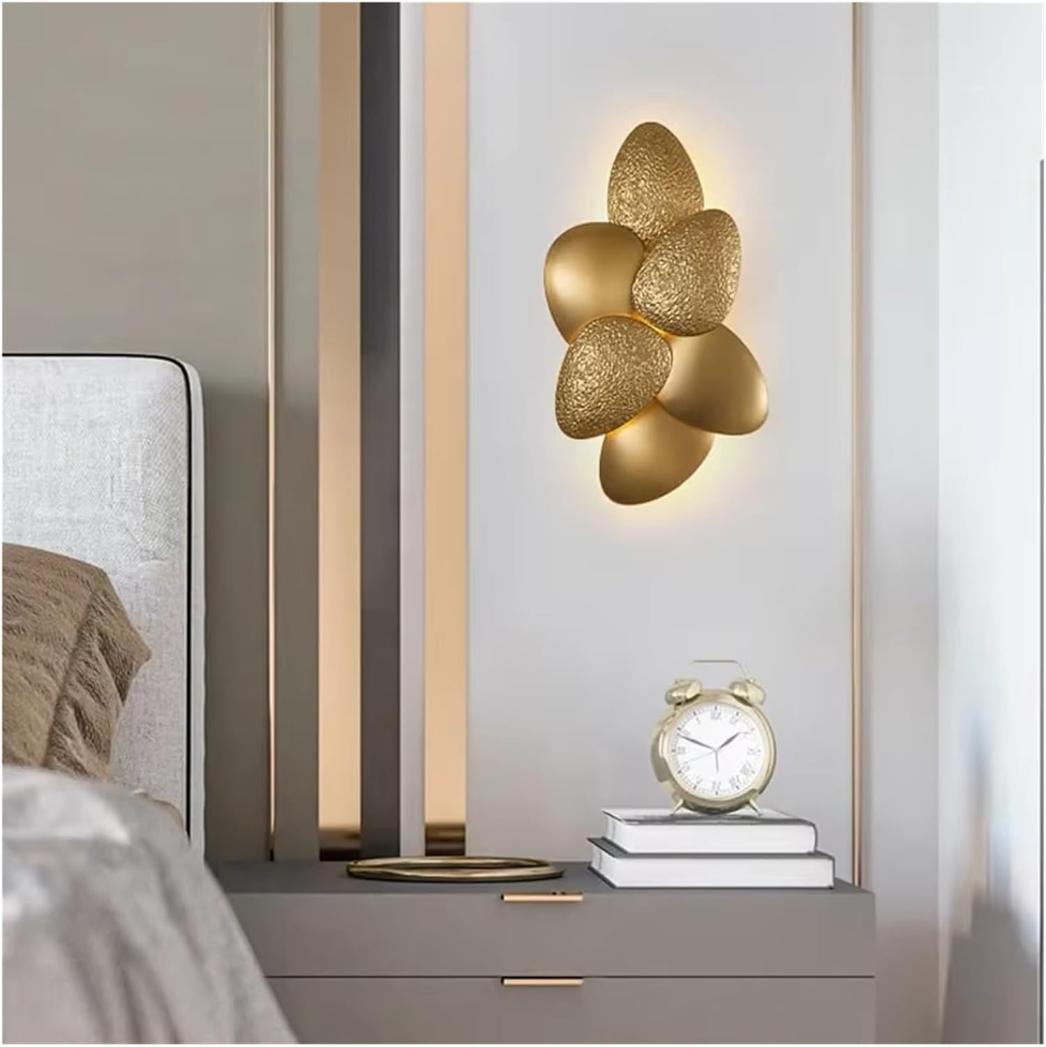 Modern Metal Bedroom Headboard Pebble Design G9 Wall Lamps Suitable for Corridor Aisle Sofa Background Decor Lighting Fixtures,Practical Lighting fixtures