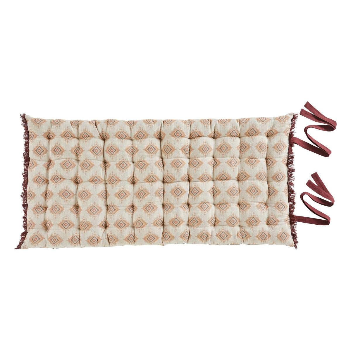 ATMOSPHERA CREATEUR D'INTERIEUR Colchón de Suelo Jacquard Ikat 60 x 120 x 10 cm Beige Lino