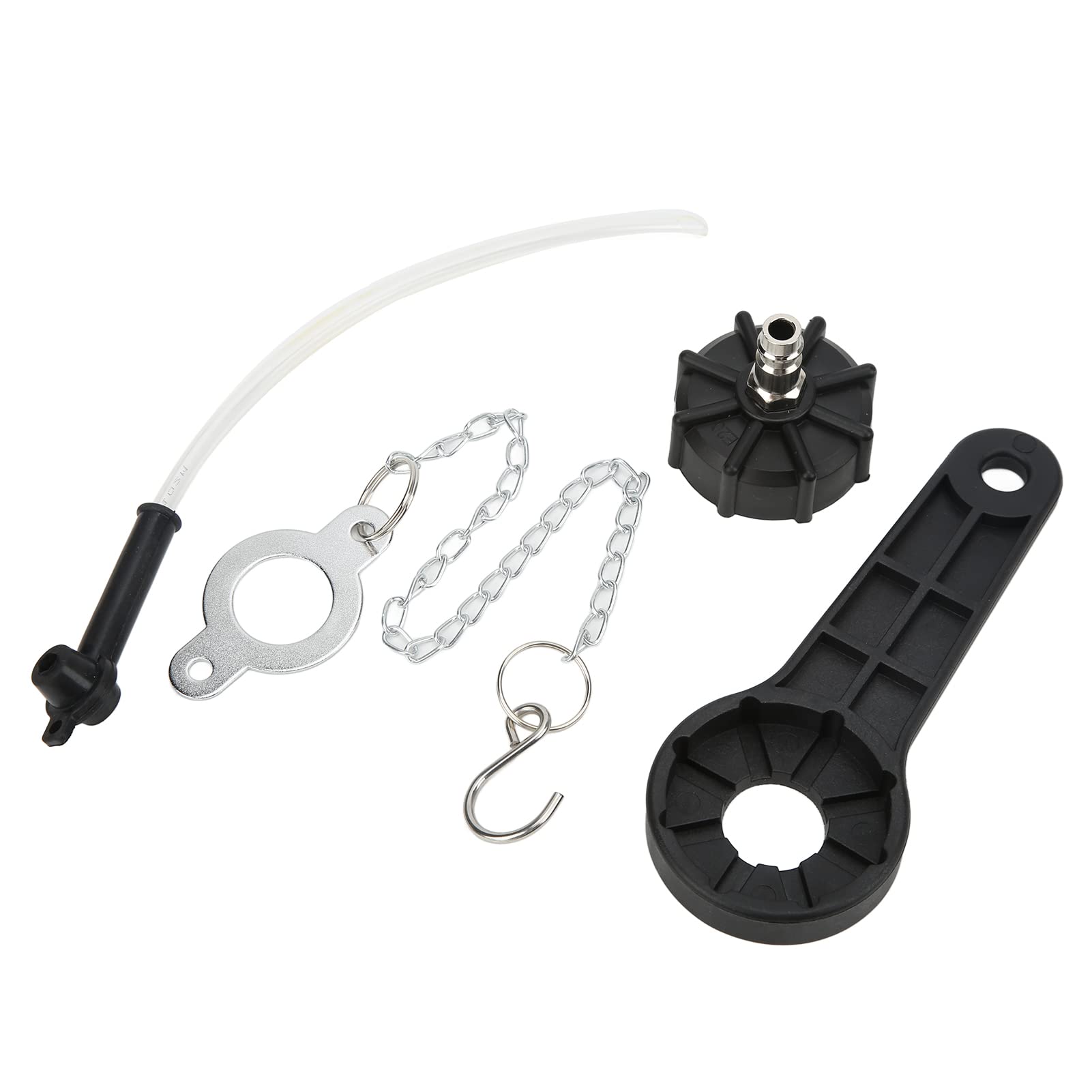 Kit Manuale Sfiato Freni 2L con Manometro e Valvola di Scarico Chiave per Veicoli Europei Pressione 30psi