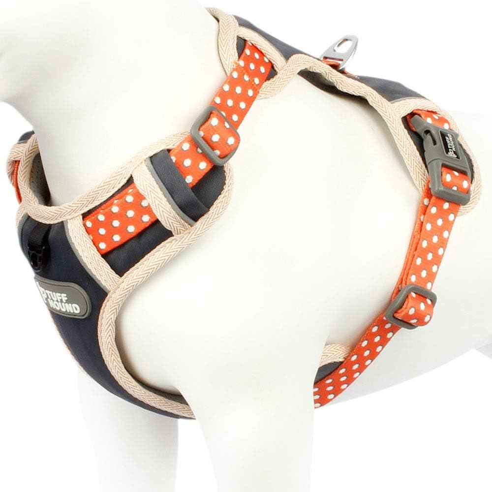 Cute Dog Harness Pet Soft Adjustable Vest Best Reflective Walking Harness Easy Control for Small Medium Large Dogs Yellow S
