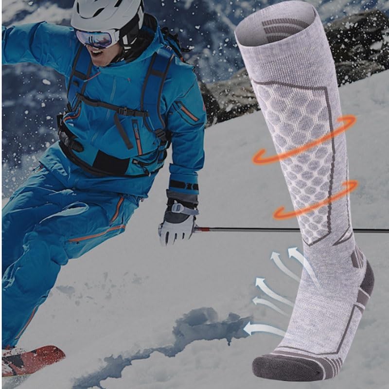 VIDI Wool Socks Long Tube Outdoor Skiing Sweat Absorbing