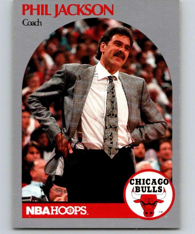 Amazon.com: 1990-91 NBA Hoops #308 Phil Jackson Chicago Bulls CO
