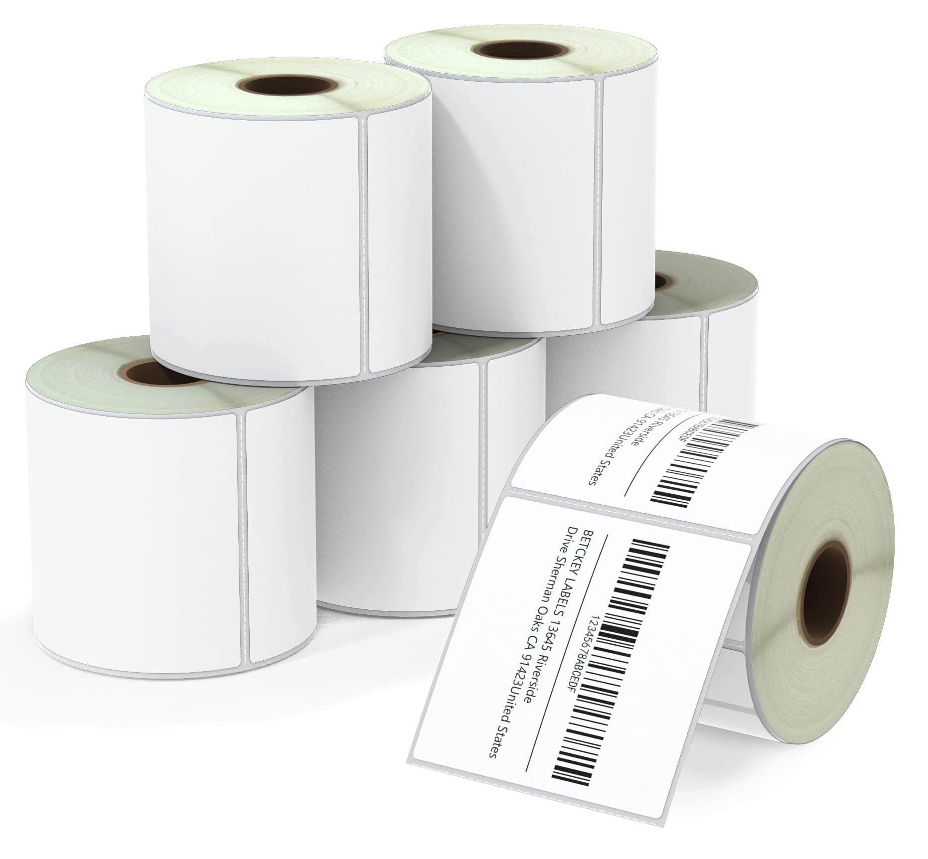 BETCKEY - Étiquettes Thermiques 76x76mm - Compatible Zebra - Lot De 2 Rouleaux (1000 étiquettes)