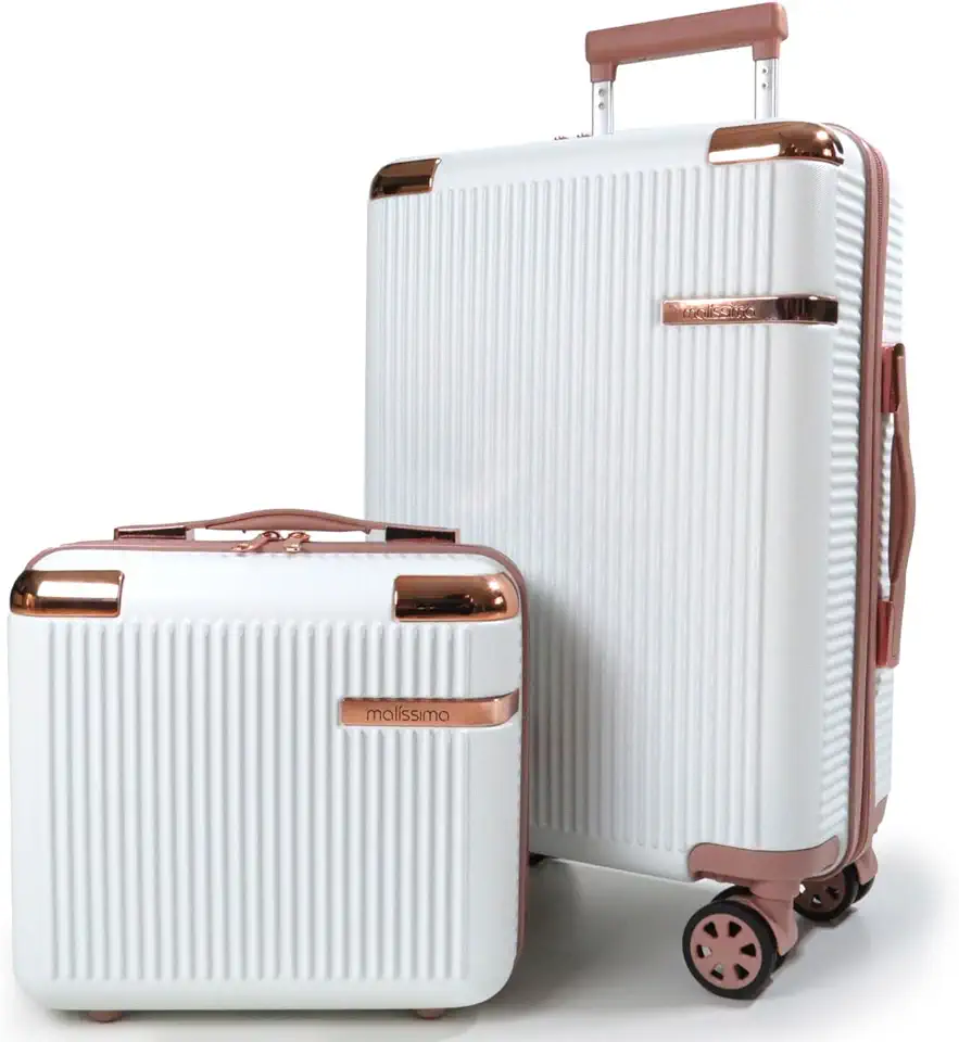 KIT MALA DE BORDO + FRASQUEIRA - LINHA GENEBRA Cor:Branco