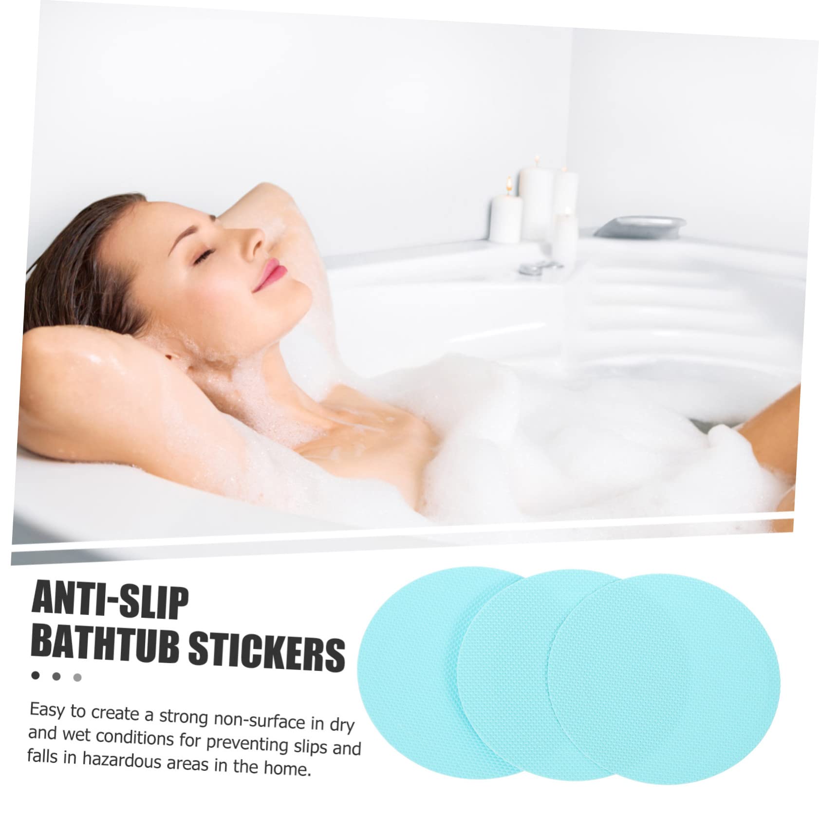 Amosfun 120 STK rutschfeste Aufkleber Für Das Badezimmer Bodenaufkleber Badezimmer-Anti-Aufkleber Aufkleber Für Den Haushalt Aufkleber Für Die Brautparty Runden Farbe Morgen Wanne
