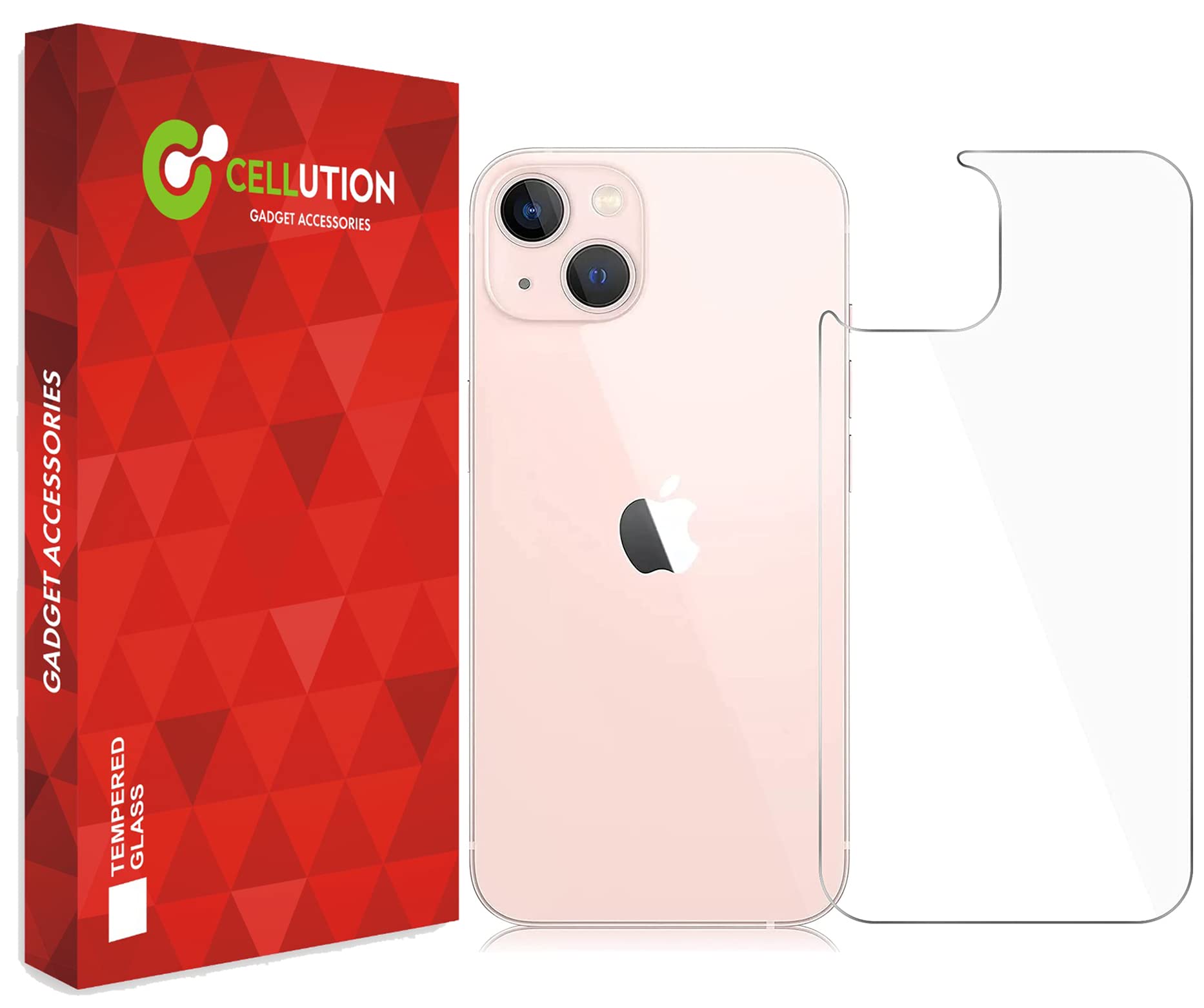 CELLUTION Back Tempered Glass Protector Guard For iPhone 13 (6.1 inches) with Easy Installation Kit, (Transparent) Pack of 1 (B0BVS1GFTQ) Amazon Price History, Amazon Price Tracker