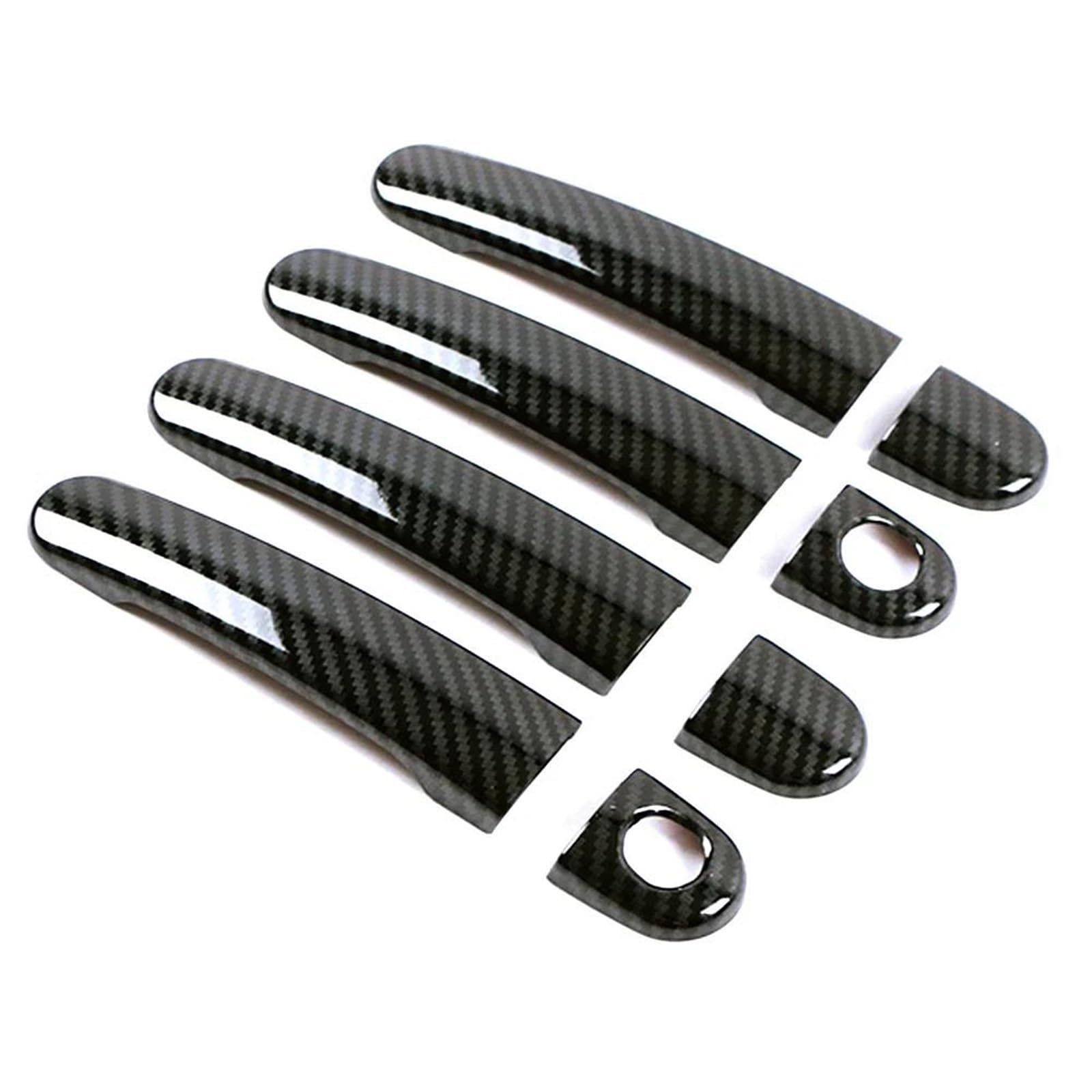 Yytemd 2 Key Hole Exterior Side Door Handle Cover Bowl Trim For Skoda For Octavia A5 Mk1 Mk2 2000-2013 Chrome(2 Key Hole)
