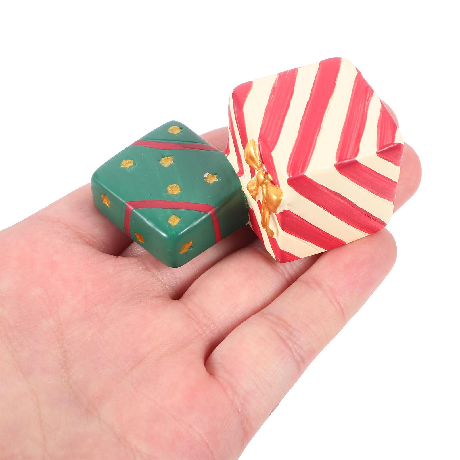 BESPORTBLE 16 Pièces Figurines Miniatures de Noël en Résine pour