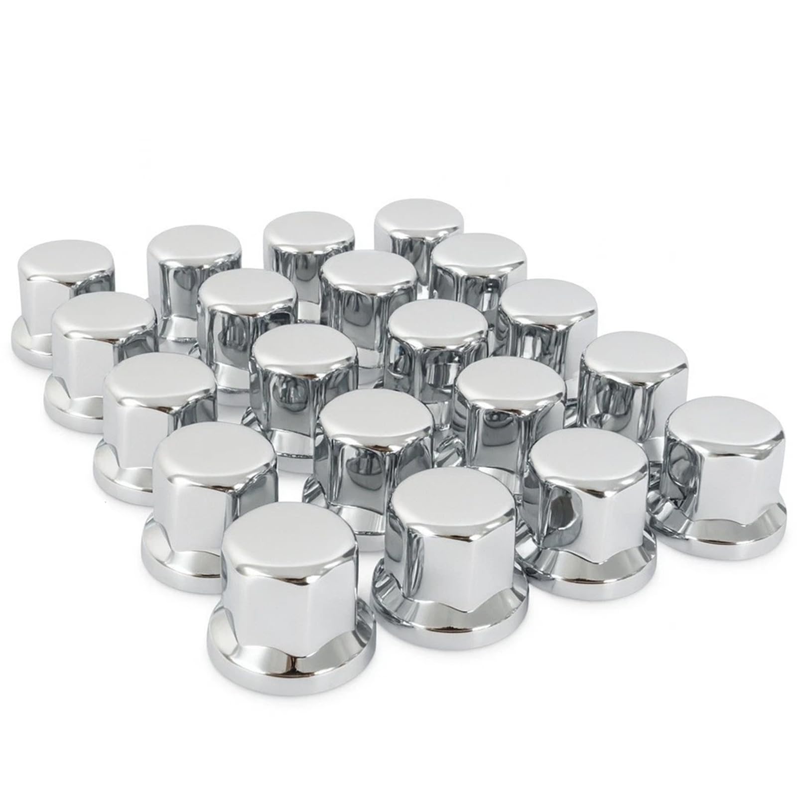 80 tapas para tuercas de rueda, 32 mm, cromadas, para camiones, remolques, camiones, etc