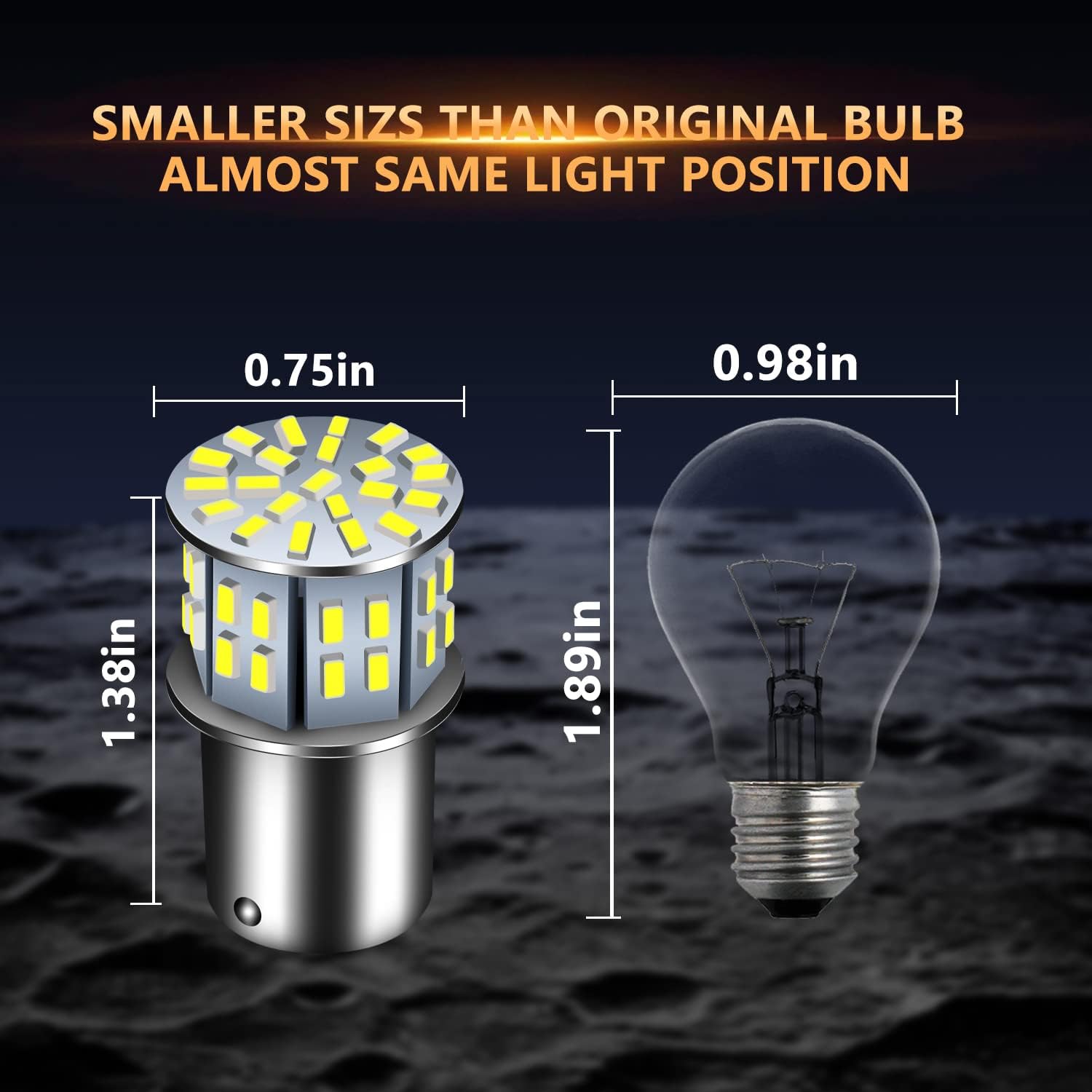 CARGO LED 20 Pcs of White Super Bright 1156 1141 1003 1073 BA15S 7506,Super Bright light 3014-50-SMD LED Bulbs Replace the 12 Volt Replacement Bulbs for RV Camper Trailer Indoor Lights