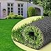 AYOHA 7' x 13' (91 Square ft) Artificial Grass, Realistic Fake Grass Deluxe Synthetic Turf Thick Lawn Pet Turf, Perfect for Carpet Doormat Indoor/Outdoor Landscape, 35mm Pile Height