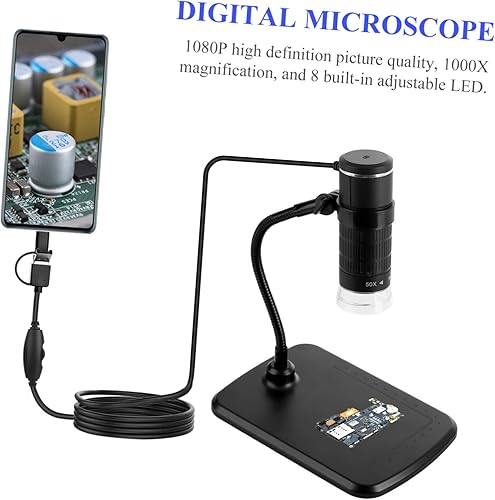 Miniatura 8 de OSALADI 5pcs 3 1 Mobile Phone Microscope USB Inspection Camera Computer Microscope Digital Microscope Microscopio Digital Microscope Handheld Mini