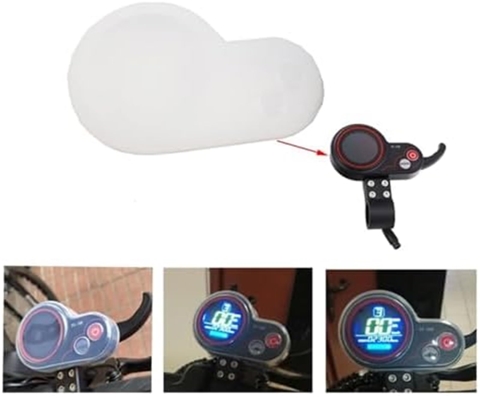 Estuche protector de silicona for tablero de instrumentos de scooter eléctrico, estuche impermeable for KUGOOM4, for accesorios de scooter TF100 Estuche para el panel de instrumentos del scoot