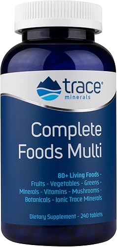 Trace Minerals  Complete Foods Multi  Multivitaminas apoya la energía la salud general la digestión repleto de más de 80 alimentos vivos totalmente