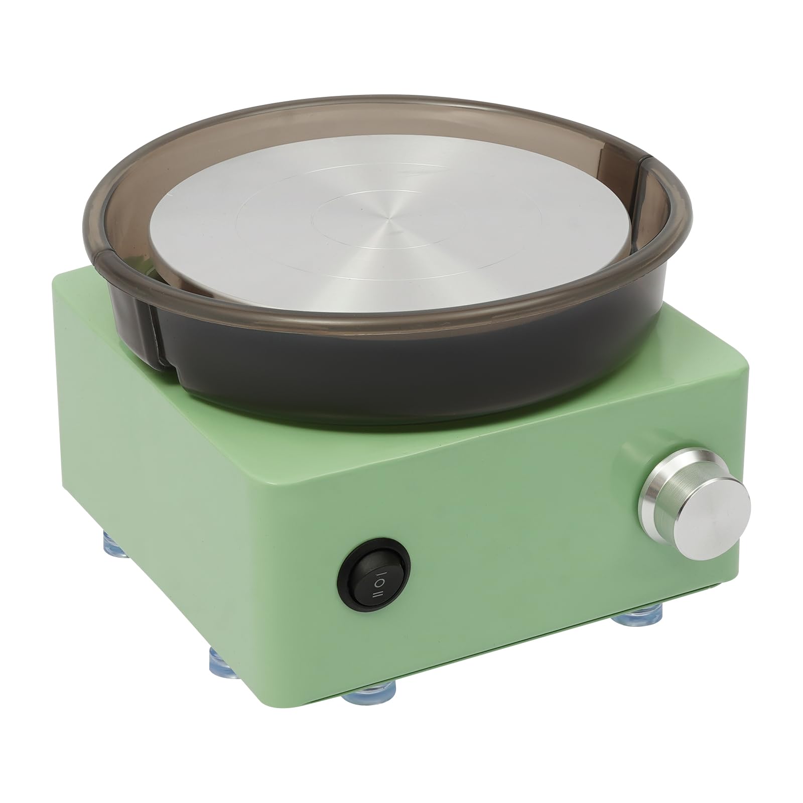 Elektrische Töpferscheibe, 15cm Mini-Töpferscheiben-Set Einstellbare Geschwindigkeit Töpfermaschine Tragbar Töpferformmaschine DIY Maschine für Keramik-DIY-Geschäfte