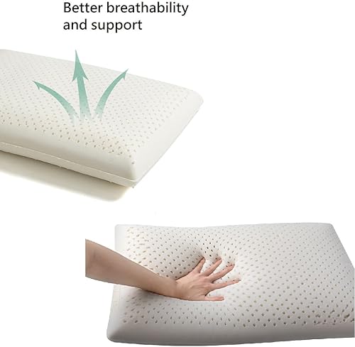 Miniatura 5 de Talalay - Almohada de látex para dormir, almohada de espuma de látex, almohadas de látex para dormir (MMKSC010)