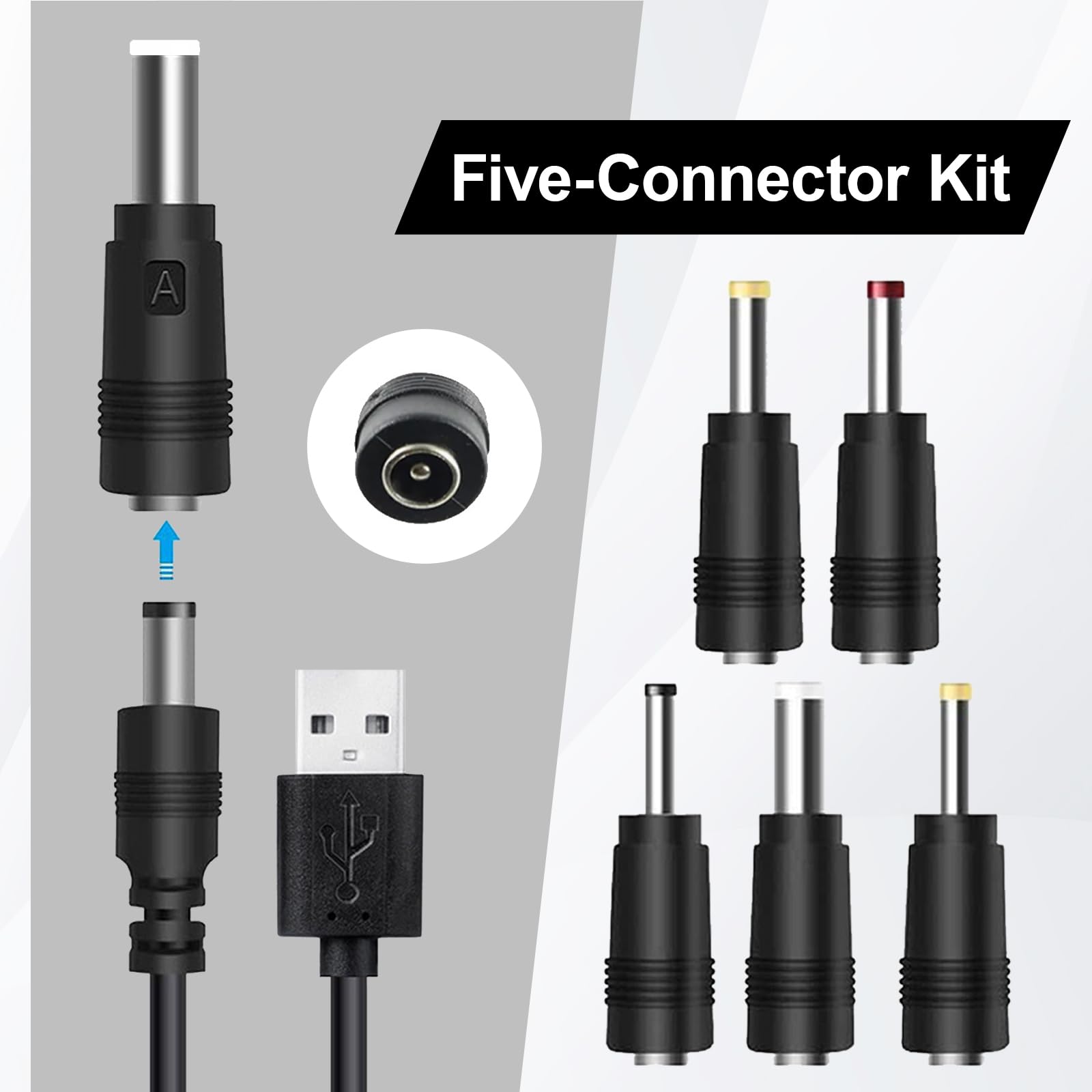 DC To Type C USB Cable 5.5x2.1mm DC Plug 12V Power Supply Cable For Router Laptop LED Strip Speaker CCTV Camera
