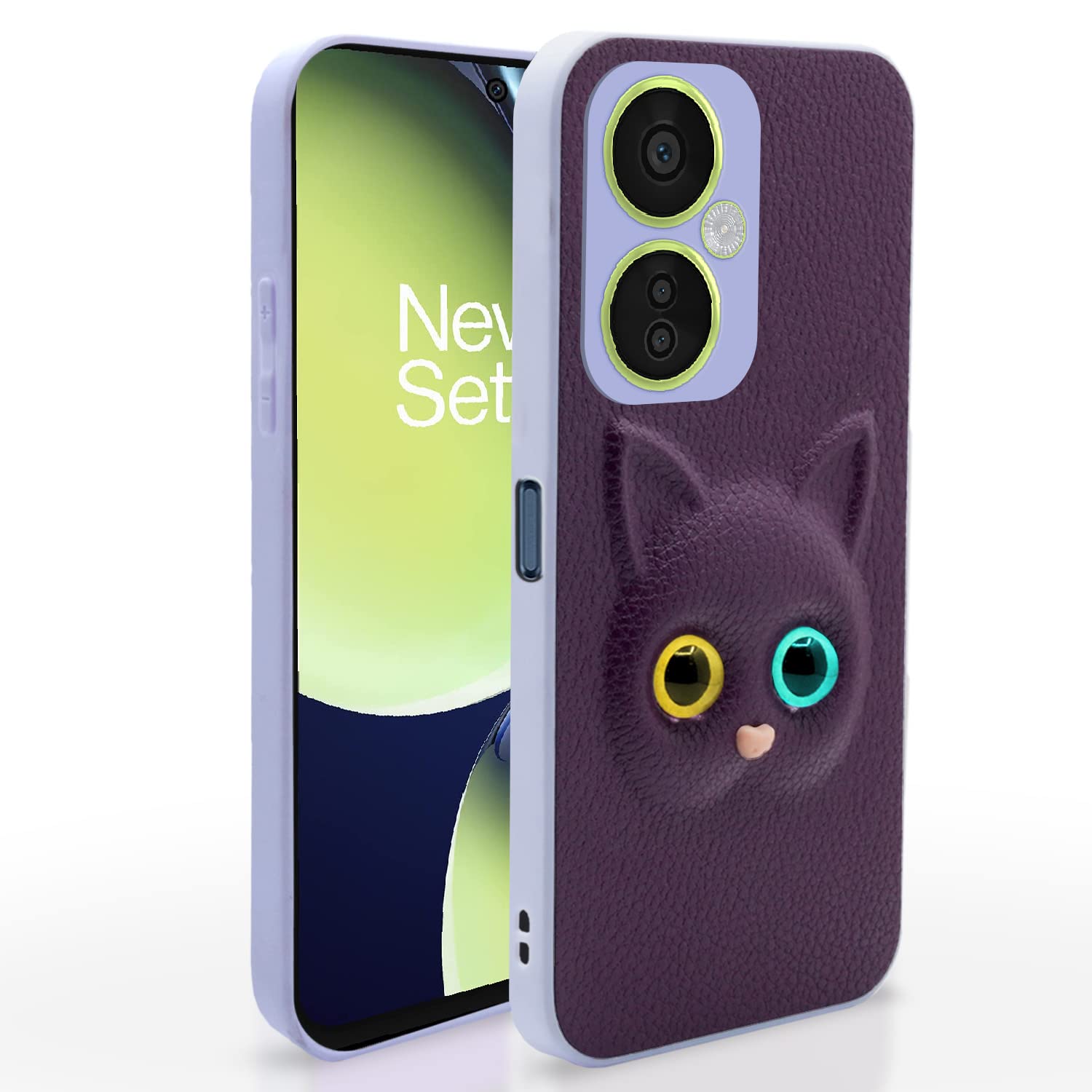 Pikkme OnePlus Nord Ce 3 Lite 5G Back Cover for Girls | Cute Cat Leather Finish | Soft TPU | Case for OnePlus Nord Ce 3 Lite 5G (Purple) (B0C61F8X1J) Amazon Price History, Amazon Price Tracker