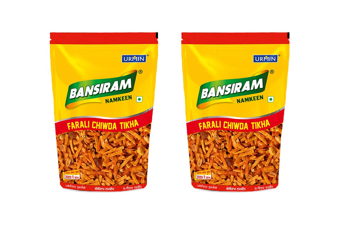 Bansiram Namkeen| Farali Chiwda Tikha| Upvas Snacks| Spicy| Dry fruit Faradi Fasting Chivda| Tea Time Snack| Crispy and Crunchy (Pack of 2 X 350gm) - 700gm (B07HRSG7BF) Amazon Price History, Amazon Price Tracker