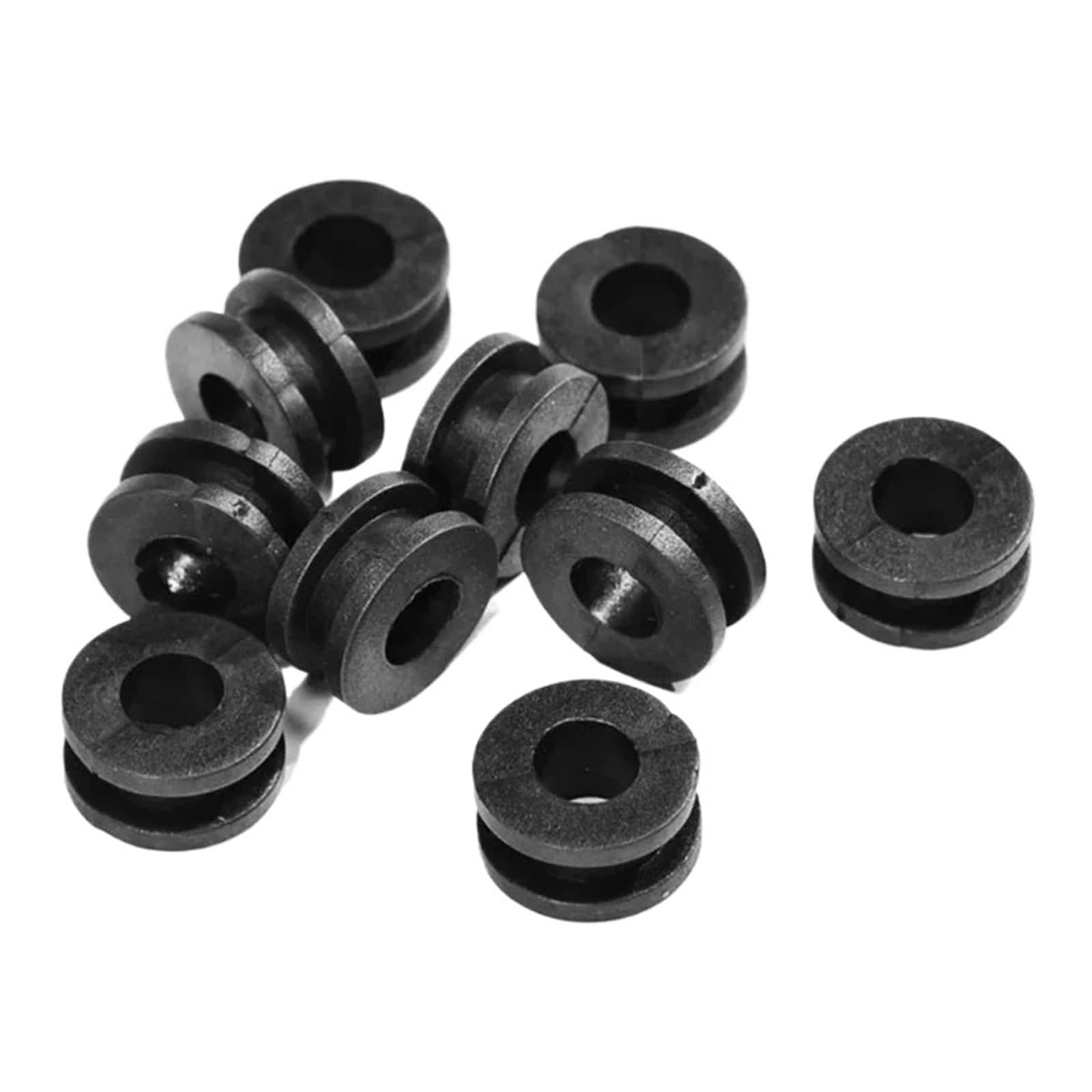 Motorcycle Rubber Grommets Kit M6 Motorcycle Side Cover Rubber Grommets Gasket Fairings for Grommet 18.5x9mm Accessories(30pcs)