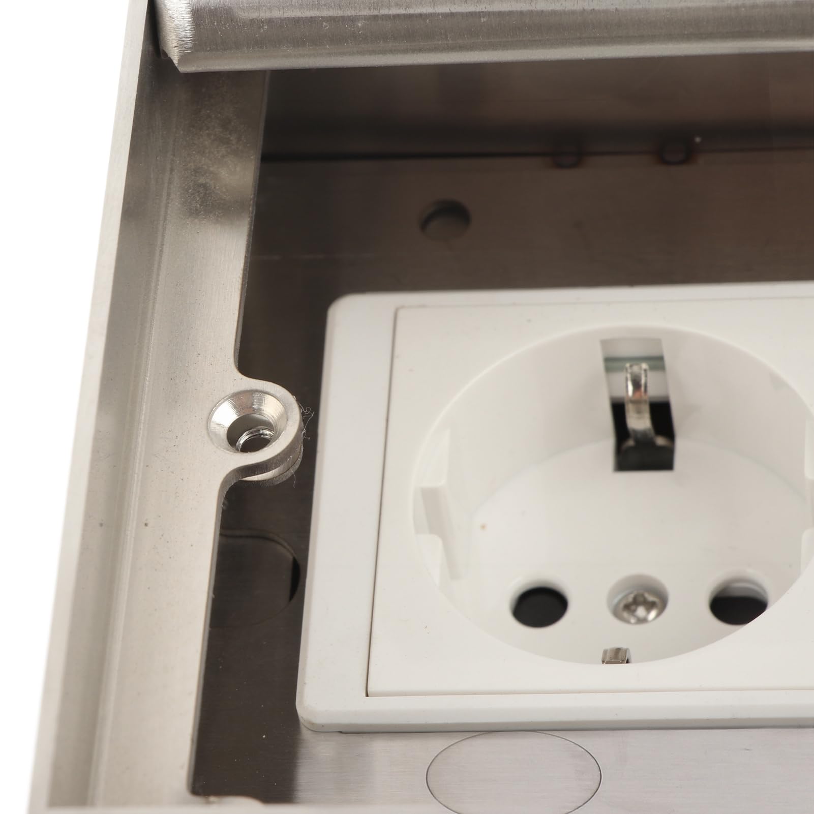 Zasilacz Wpuszczany Gugxiom, AC250V 2500W Wbudowane Gniazdko Podłogowe, Ukryta Osłona Gniazda Zasilania Podłogowego do Biura, Hotelu, Szkoły, Sklepu 4S