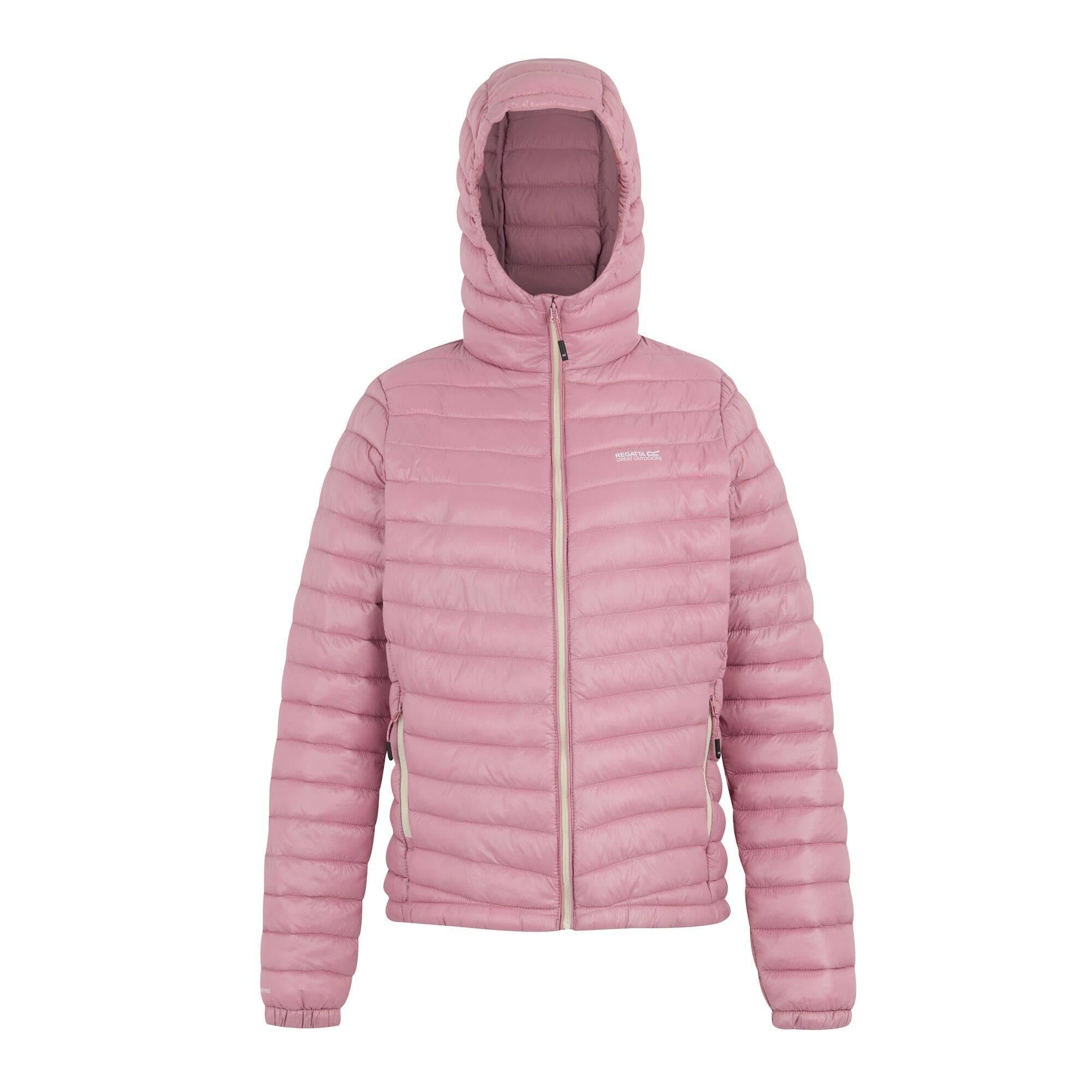 Regatta Women's Lightweight Hooded Quilted Jacket - Dusty Pink - Size 16