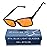 Sleep ZM Blue Light Blocking Glasses for Women + Men - Better Sleep + Anti Eye Strain Protection - Computer Screens & Gaming - Black Elite - 99% Night-time Amber Lens