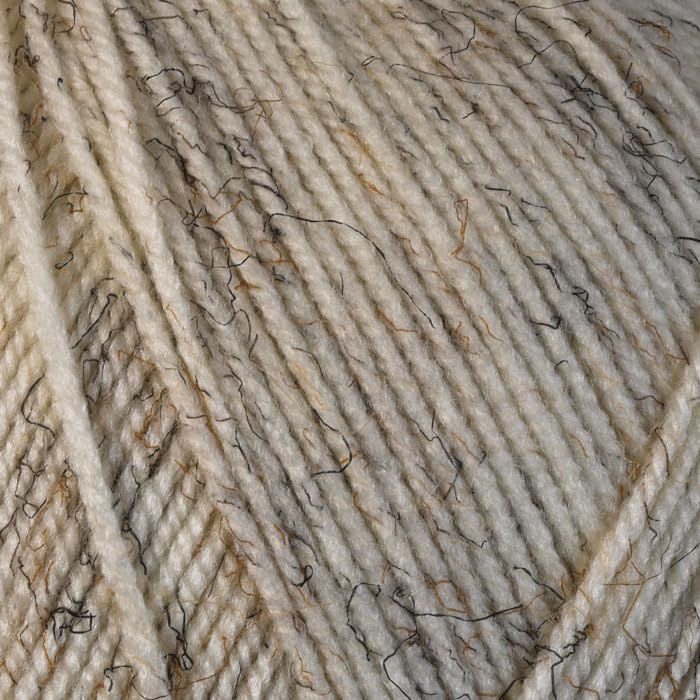 WoolCraft Aran with Wool 400g Knitting & Crochet Yarn, Great Value Acrylic with 25% Wool Yarn, Choose from 43 Shades, 800 Metres, 400g Balls, Pack of 5, Sandstone