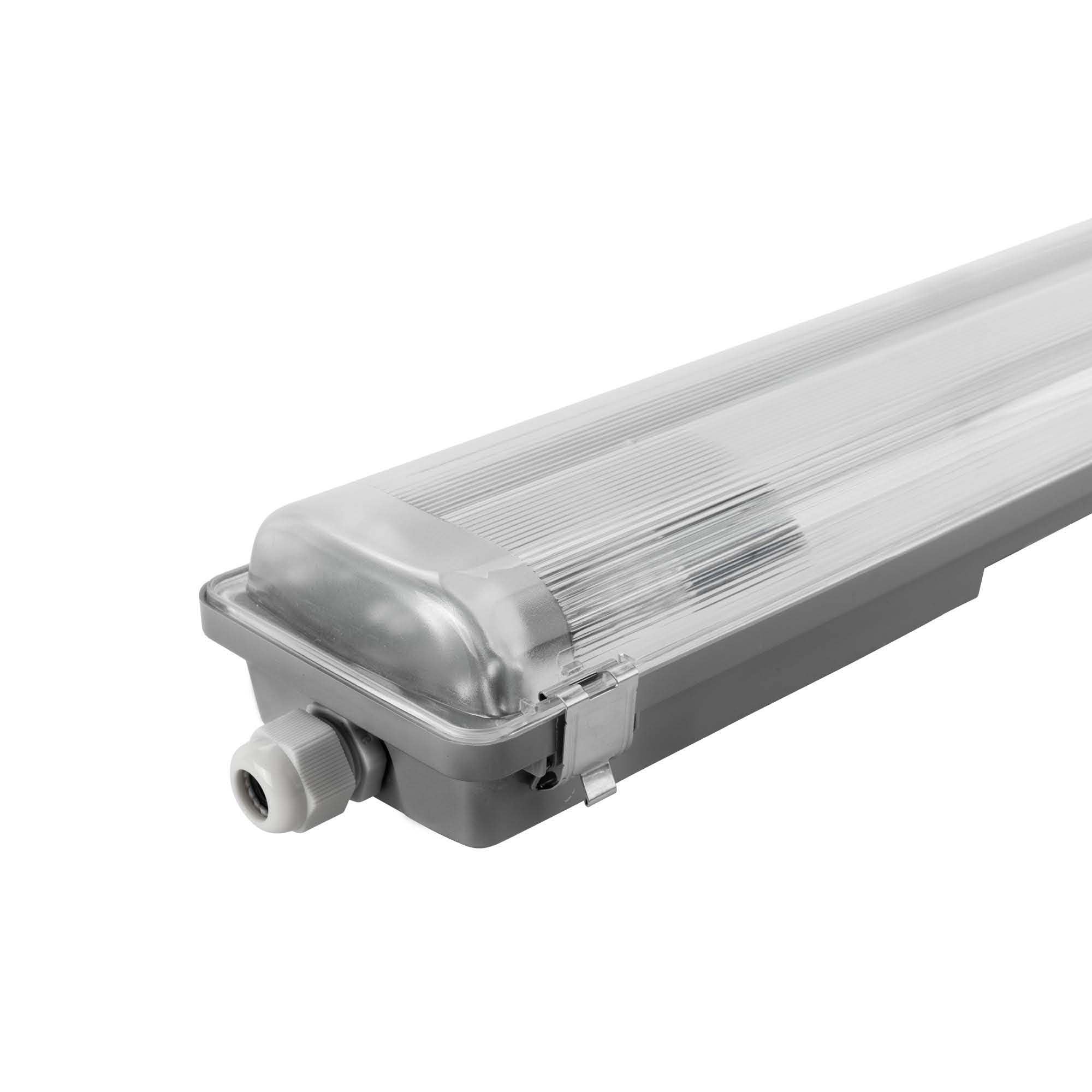 Ledvion - Lot de Armatures LED 150CM, Clips en Inox, IP65, excl. Tube LED TL, +75 000 heures, Anti-poussière et Antidéflagrant — image 1