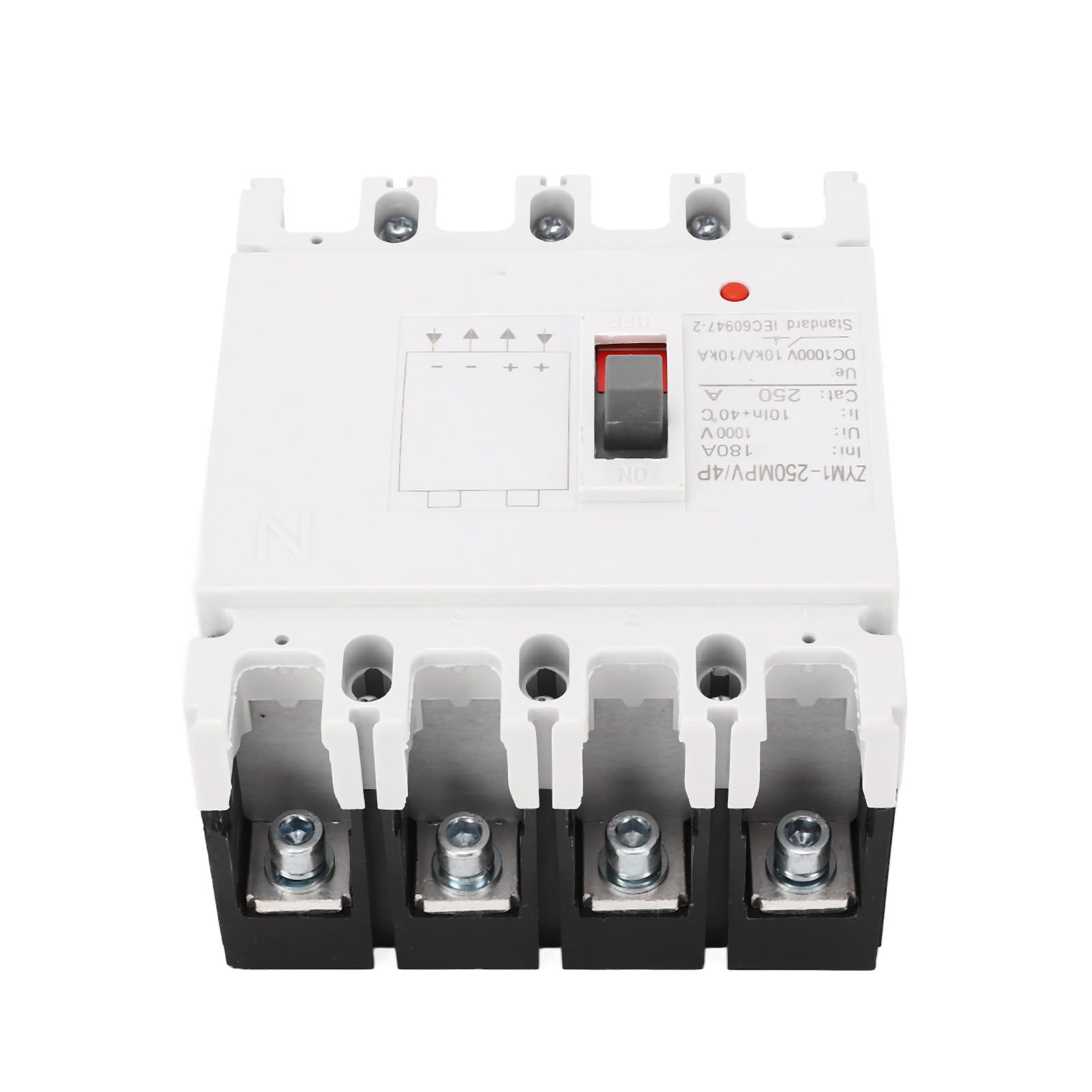 DC Miniaturowy wyłącznik 4P Słoneczny przełącznik przełącznika ochrony akumulatora Przełącznik Ochrona Akumulatora Izolator 1000V 180a dla systemu zasilania słonecznego