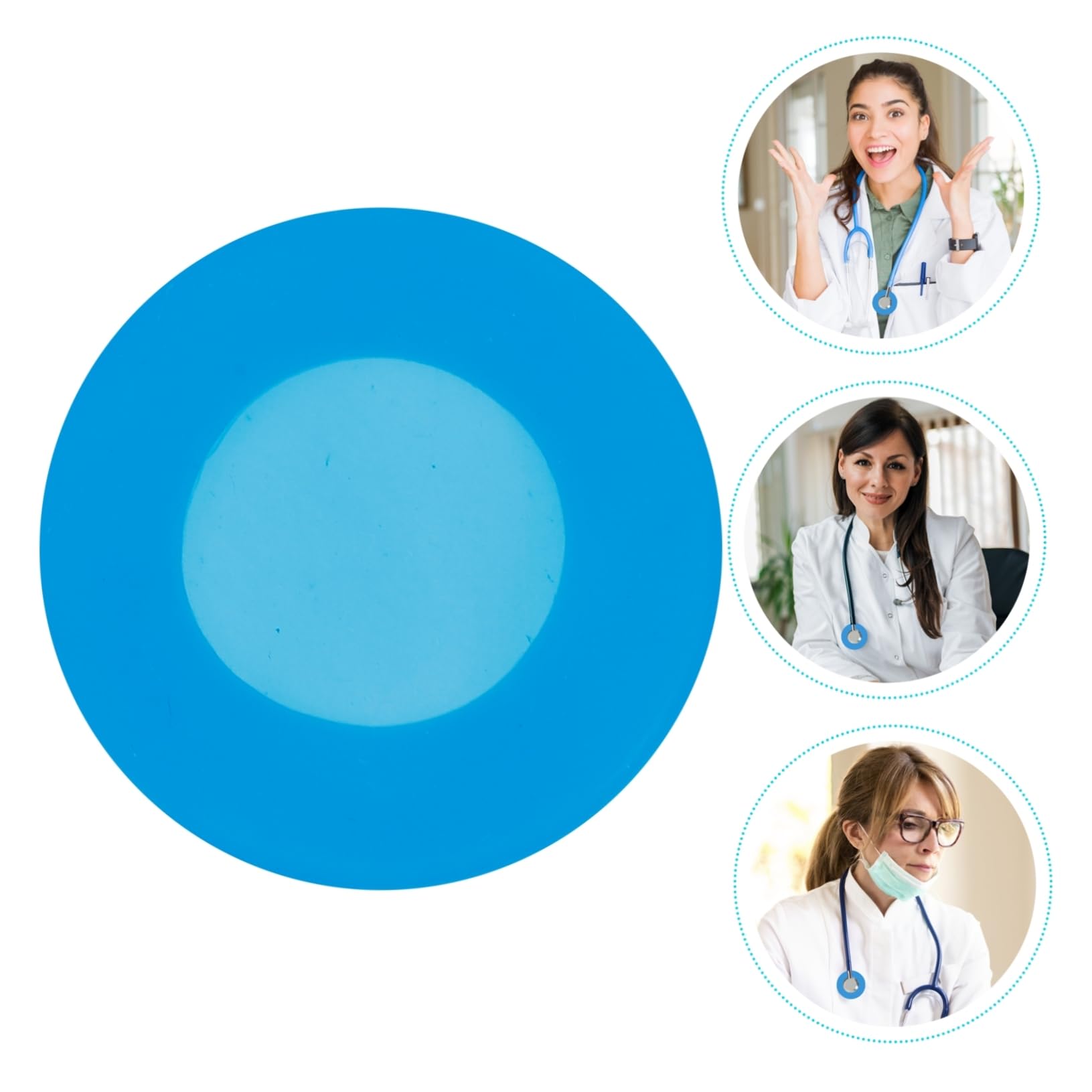 GLEAVI 100piezas Cubierta Protectora De Silicona Para Fonendoscopio De Accesorios Prácticos Para Hospital y Clínica Material Duradero y Ligero Diseño Compacto Excelente Rendimiento