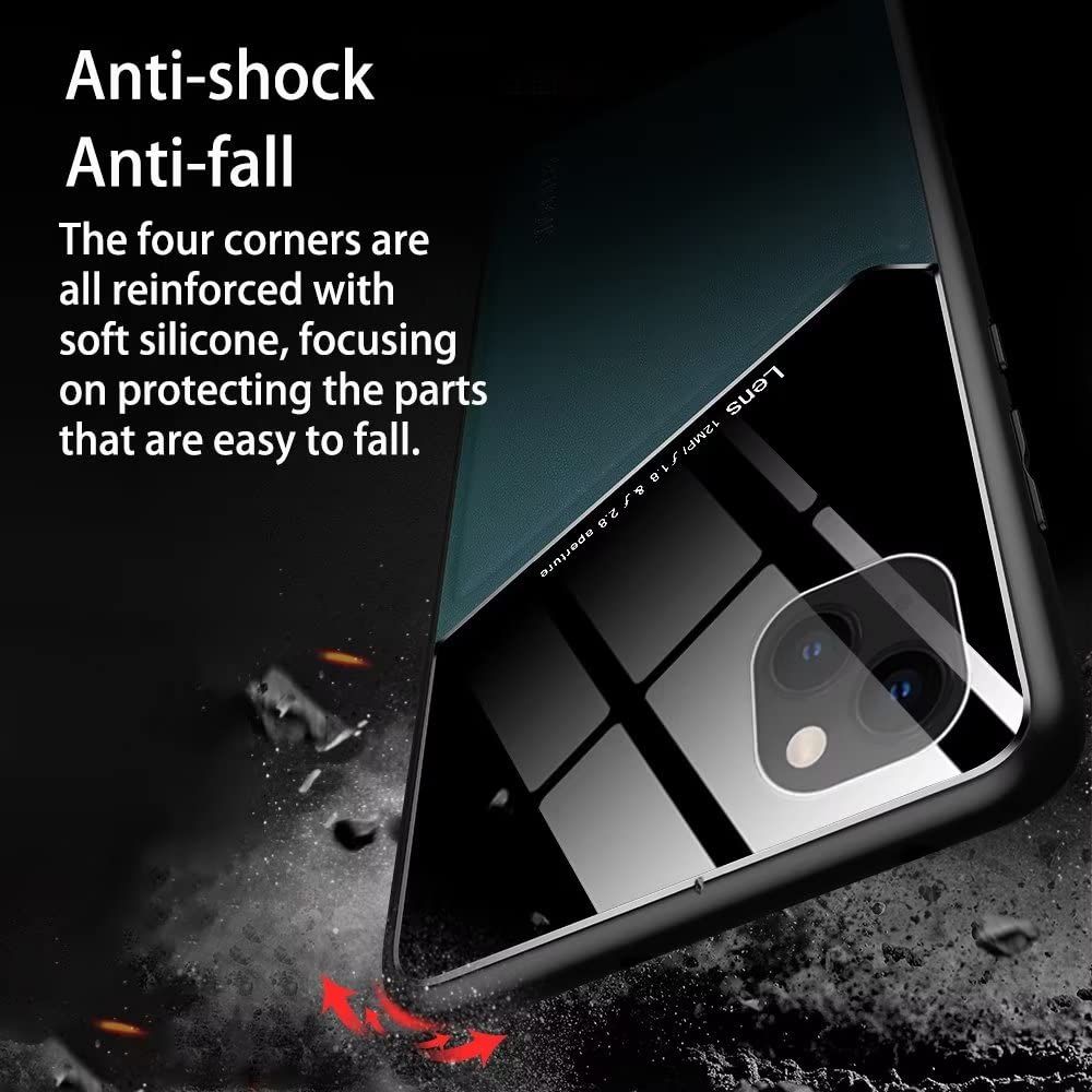 Cover Premium In Pelle PU Per POCO F5 Pro - Custodia Protettiva Con Motivo Diagonale (Zaffiro) - 4