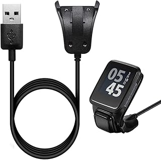 Cabo de Carregamento USB para Relógio TomTom, Base de Carregamento de Carregador de Substituição para TomTom Watch Series para TomTom Adventurer Golfer 2 Runner 22 Runner 3 Spar,