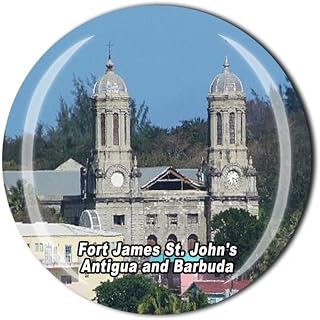 Fort James St. John's Antigua and Barbuda Fridge Magnet Crystal Tourist Souvenir Gift Collection Refrigerator Magnetic Sticker