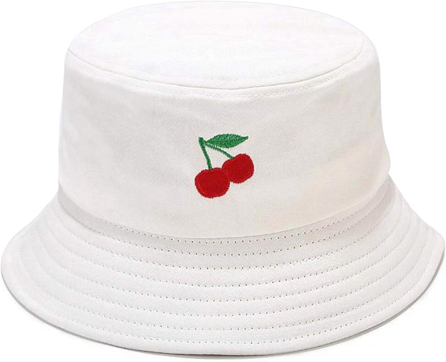 XYIYI Fashion Embroidery Bucket Hat Cotton Beach Fisherman Hats for Women Girls